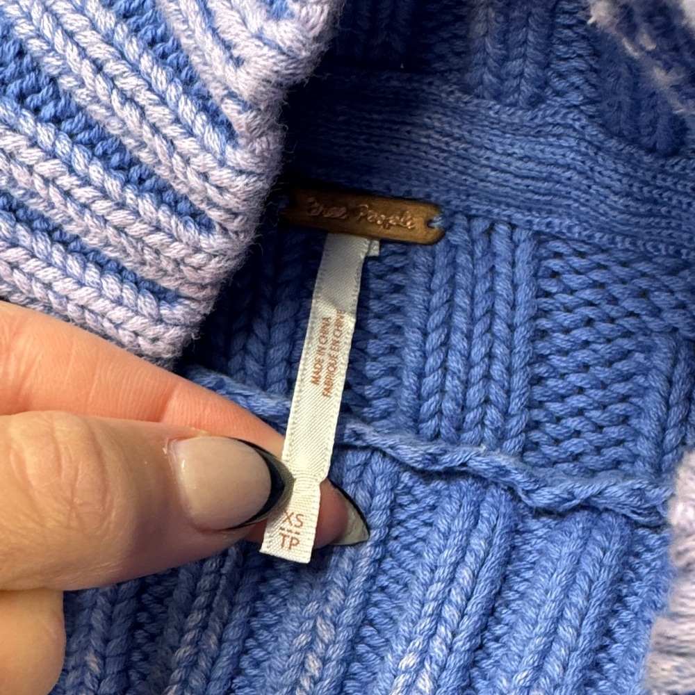 Free People Cable Knit Turtleneck Sweater - Picture 2 of 5